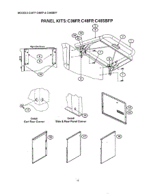 14 - Panel Kits parts for Thermador Grill & Smoker CGB36RU from AppliancePartsPros.com