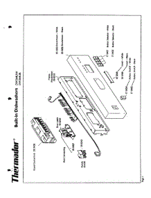 02 - Control Panel parts for Thermador Dishwasher DW244UW from AppliancePartsPros.com