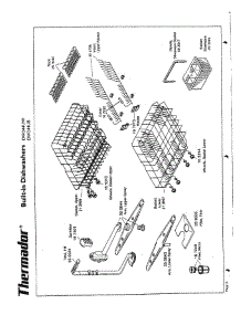 07 - Racks parts for Thermador Dishwasher DW244UB from AppliancePartsPros.com