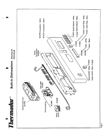 07 - Control Panel parts for Thermador Dishwasher DW245UW from AppliancePartsPros.com