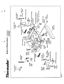 17 - Base parts for Thermador Dishwasher DW246US (FD 7711-7912) from AppliancePartsPros.com