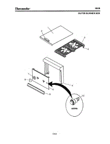 04 - Outer Burner Box parts for Thermador Walk-Behind Lawn Mower SB2B from AppliancePartsPros.com