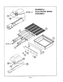 04 - Burner & Electrode Spark parts for Thermador CGB30RCULP from AppliancePartsPros.com