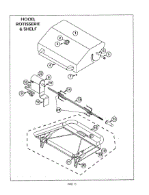 12 - Hood, Rotisserie & Shelf parts for Thermador CGB30RCULP from AppliancePartsPros.com