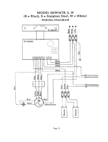 11 - Wiring Diagram Hsw36tb, S, W parts for Thermador HSW36TB from AppliancePartsPros.com