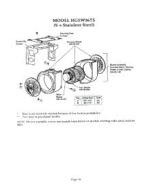 16 - Motor parts for Thermador HGSW36TS from AppliancePartsPros.com