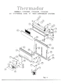 03 - Downdraft System parts for Thermador Range Hood CVS45RS from AppliancePartsPros.com