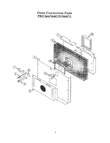 06 - Oven Convection parts for Thermador Range PRG364GL from AppliancePartsPros.com