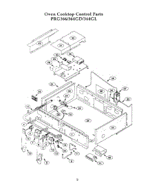 08 - Oven Cooktop Control parts for Thermador Range PRG364GL from AppliancePartsPros.com