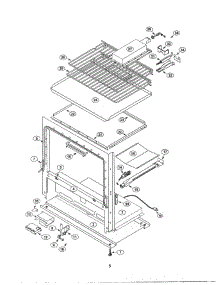 04 - Bottom Frame parts for Thermador PRG304US from AppliancePartsPros.com