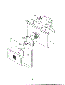 08 - Back Oven Liner parts for Thermador PRG304US from AppliancePartsPros.com