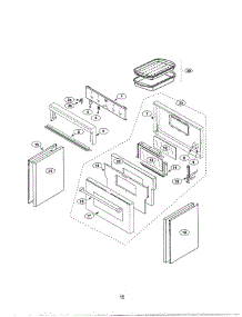 14 - Control Panel & Door parts for Thermador PRG304US from AppliancePartsPros.com