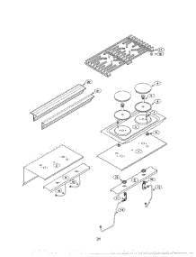 30 - Burners & Grates parts for Thermador Range PRG364GDUS from AppliancePartsPros.com