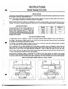 07 - Instructions parts for Thermador Range Hood VCH-8 from AppliancePartsPros.com