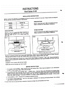 10 - Instructions parts for Thermador Range Hood H-64 from AppliancePartsPros.com