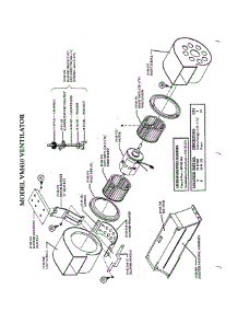 02 - Ventilator parts for Thermador Range Hood VM410 from AppliancePartsPros.com