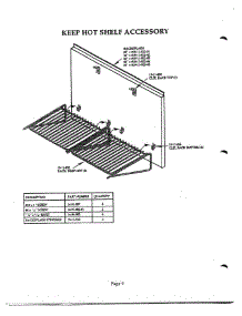 09 - Keep Hot Shelf Accessory parts for Thermador Range Hood PH30HQS from AppliancePartsPros.com