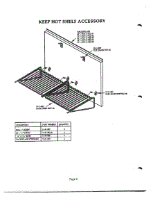 09 - Keep Hot Shelf Accessory parts for Thermador Range Hood PH42HQS from AppliancePartsPros.com