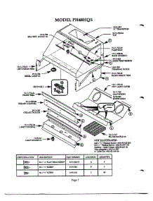 07 - Hood parts for Thermador Range Hood PH48HQS from AppliancePartsPros.com