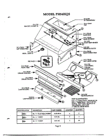 08 - Hood parts for Thermador Range Hood PH54HQS from AppliancePartsPros.com