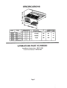 03 - Specifications & Literature parts for Thermador Range Hood H30HQS from AppliancePartsPros.com