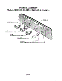 04 - Switch Assembly parts for Thermador Range Hood H30HQS from AppliancePartsPros.com
