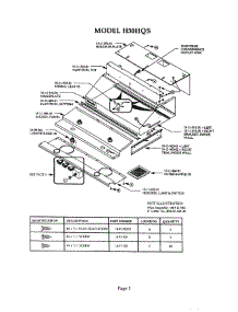 05 - Hood parts for Thermador Range Hood H30HQS from AppliancePartsPros.com