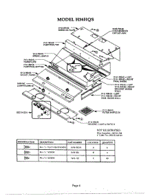 06 - Hood parts for Thermador Range Hood H36HQS from AppliancePartsPros.com