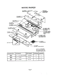 07 - Hood parts for Thermador Range Hood H42HQS from AppliancePartsPros.com