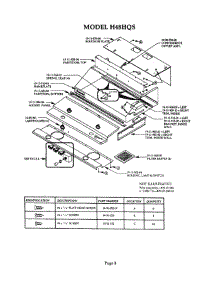 08 - Hood parts for Thermador Range Hood H48HQS from AppliancePartsPros.com