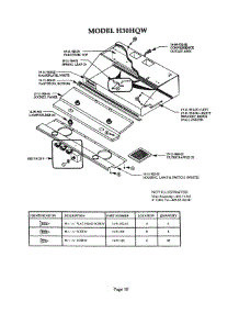 10 - Hood parts for Thermador Range Hood H30HQW from AppliancePartsPros.com