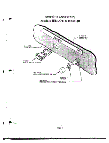 04 - Switch Assembly parts for Thermador Range Hood HB30QB from AppliancePartsPros.com