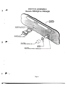 04 - Switch Assembly parts for Thermador Range Hood HB36QB from AppliancePartsPros.com