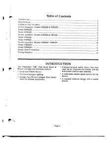 02 - Introduction parts for Thermador Range Hood HB30QS from AppliancePartsPros.com