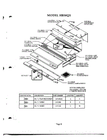 08 - Hood parts for Thermador Range Hood HB30QS from AppliancePartsPros.com