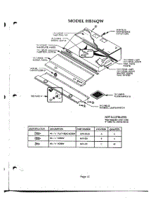 12 - Hood parts for Thermador Range Hood HB36QW from AppliancePartsPros.com