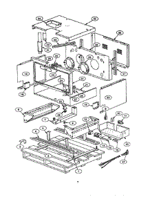06 - Frame parts for Thermador Range PRSE366S from AppliancePartsPros.com