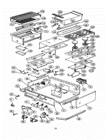 12 - Burner Box parts for Thermador Range PRSE366S from AppliancePartsPros.com