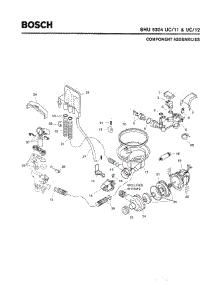 04 - Component Assemblies parts for Bosch Dishwasher SHU5304 UC/11 (FD 8001-8003) from AppliancePartsPros.com