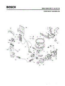 04 - Component Assemblies parts for Bosch Dishwasher SHU5304 UC/12 (FD 8003-) from AppliancePartsPros.com