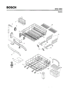 06 - Racks parts for Bosch Dishwasher SHU5304 UC/12 (FD 8003-) from AppliancePartsPros.com