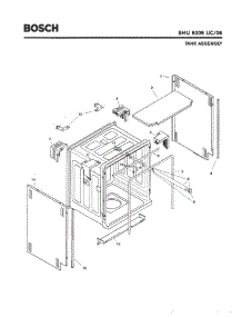 03 - Tank Assembly parts for Bosch Dishwasher SHU5305 UC/06 (FD 7705-7912) from AppliancePartsPros.com