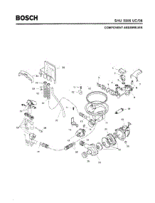 04 - Component Assemblies parts for Bosch Dishwasher SHU5305 UC/06 (FD 7705-7912) from AppliancePartsPros.com