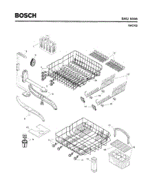 06 - Racks parts for Bosch Dishwasher SHU5305 UC/06 (FD 7705-7912) from AppliancePartsPros.com