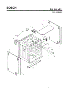 03 - Tank Assembly parts for Bosch Dishwasher SHU5305 UC/11 (FD 8001-8003) from AppliancePartsPros.com