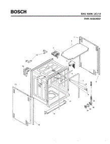 03 - Tank Assembly parts for Bosch Dishwasher SHU5305 UC/12 (FD 8003-) from AppliancePartsPros.com
