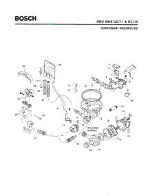 04 - Component Assemblies parts for Bosch Dishwasher SHU5305 UC/12 (FD 8003-) from AppliancePartsPros.com