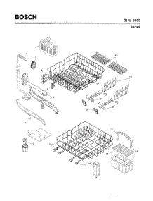 06 - Racks parts for Bosch Dishwasher SHU5305 UC/12 (FD 8003-) from AppliancePartsPros.com