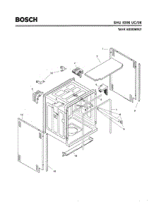 03 - Tank Assembly parts for Bosch Dishwasher SHU5306 UC/06 (FD 7705-7912) from AppliancePartsPros.com