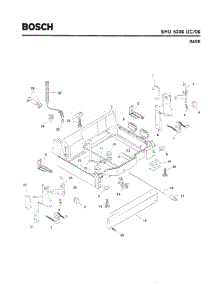 05 - Base parts for Bosch Dishwasher SHU5306 UC/06 (FD 7705-7912) from AppliancePartsPros.com